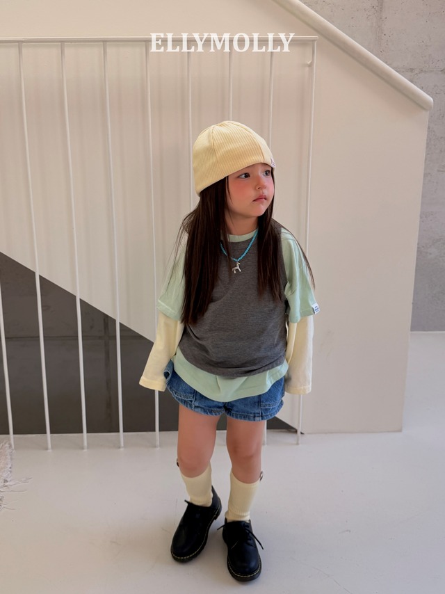 [予約][送料無料]≪ELLY MOLLY≫Slime Layered Sleeveless Top 459