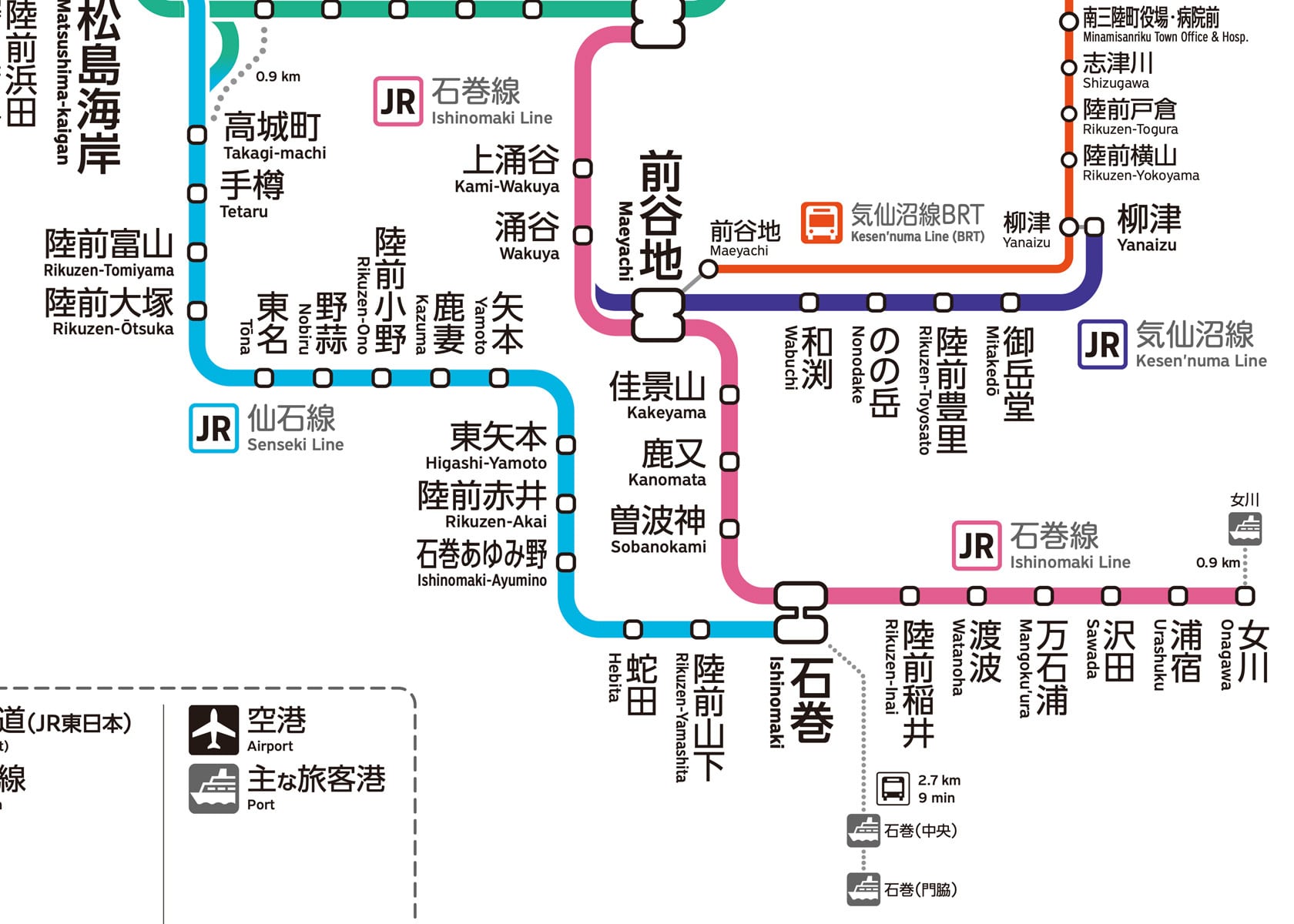 ヨンナナ路線図-04-宮城県の鉄道 (Miyagi / デジタル / PRO) | 小江戸