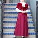 USA VINTAGE Talbots VELOUR MIX HALF SLEEVE ONE PIECE/アメリカ古着タルボットベロア切替半袖ワンピース