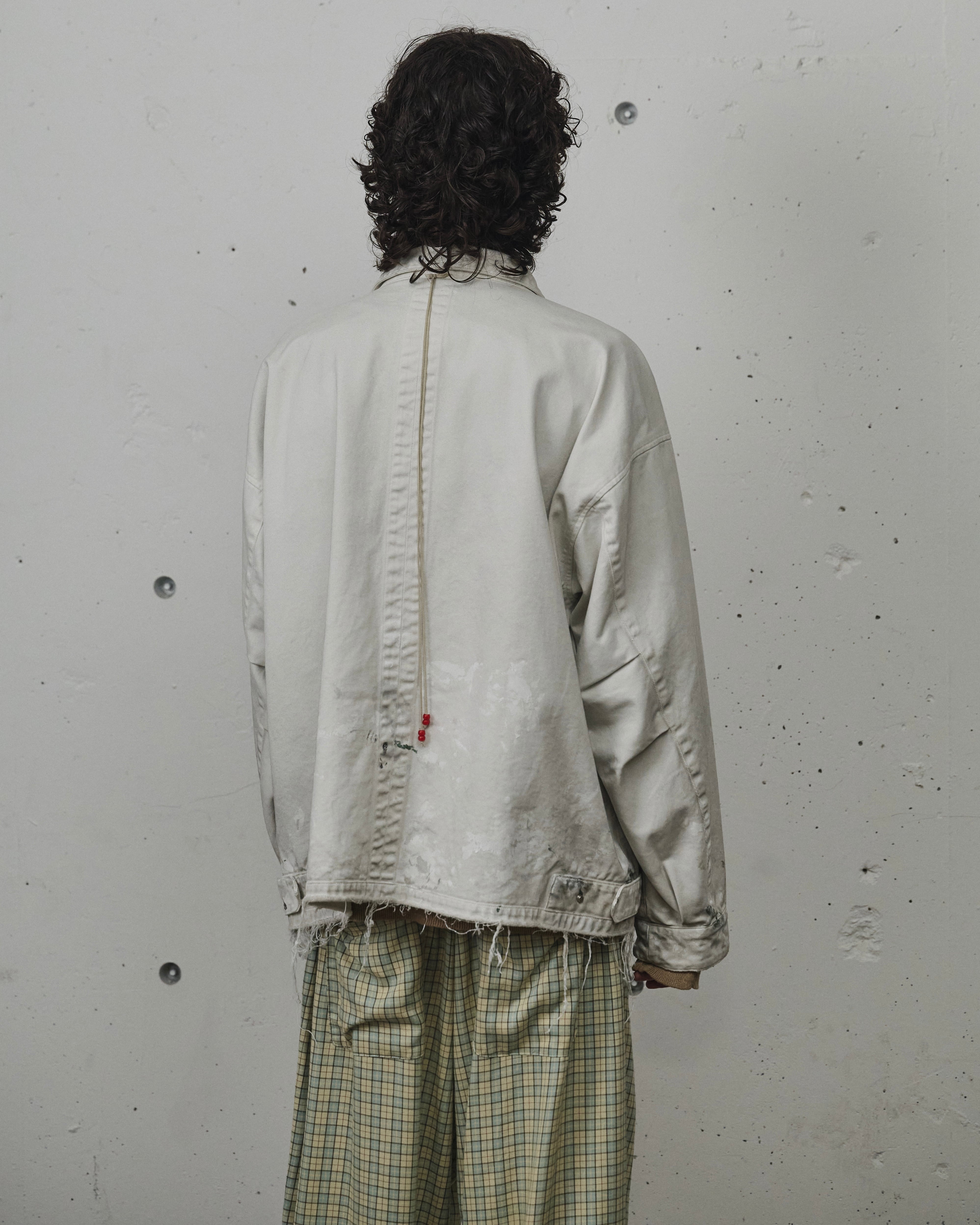 ANCELLM / HIGHCOUNT DRILL AGING JACKET (OFF) | THE MODERN AGE