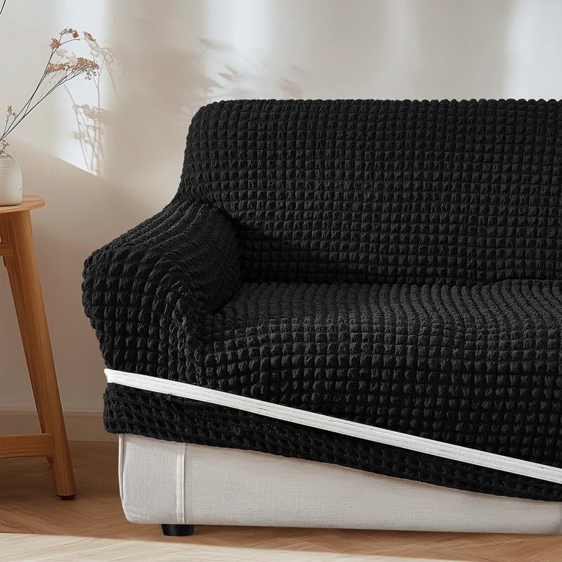 Topfinel ソファーカバー 3人掛け 肘付き 無地 北欧風 ストレッチ Topfinel ソファーカバー 3人掛け 肘付き 無地 北欧風 ストレッチ フ