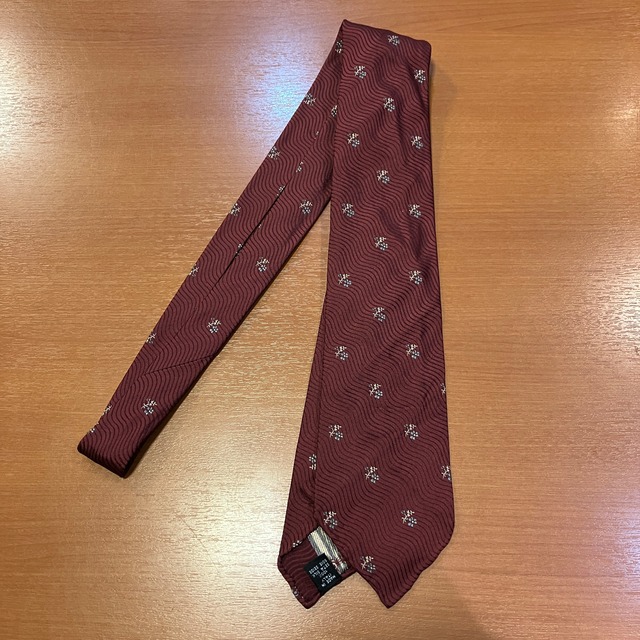 KENJI KAGA  SILK SETTEPIEGHE TIE