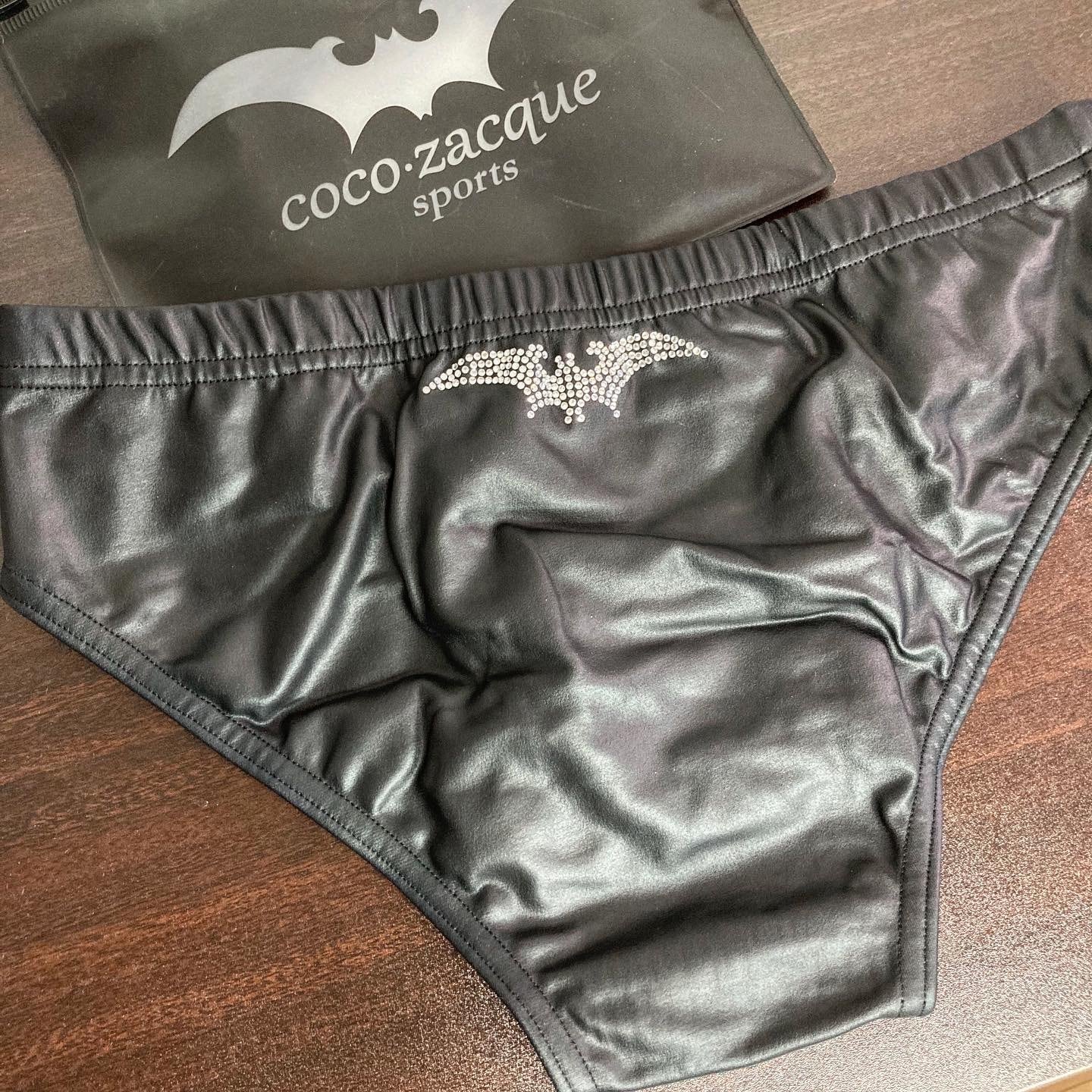 競技用三角ビキニ Black/Silver(j010) | cocozacque-JAPAN-official
