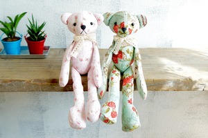 Lovely teddy bear ● ラブリースリムテディベアハンドメイド