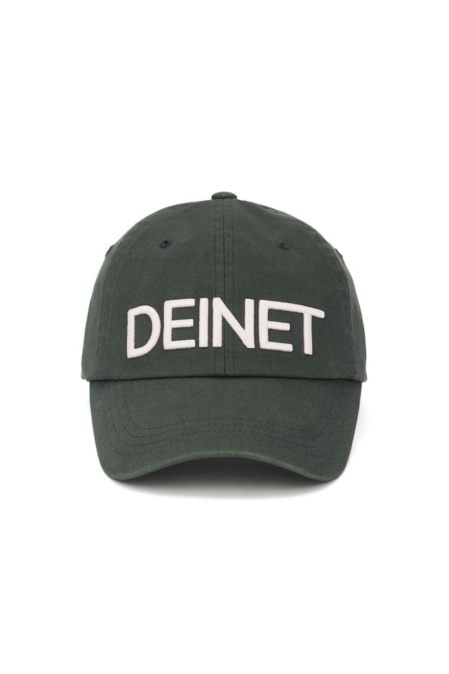 [DEINET] DEINET WASHED LOGO CAP IN CHARCOAL 正規品 韓国ブランド 韓国通販 韓国代行 韓国ファッション デイネット ダイニット 日本 店舗
