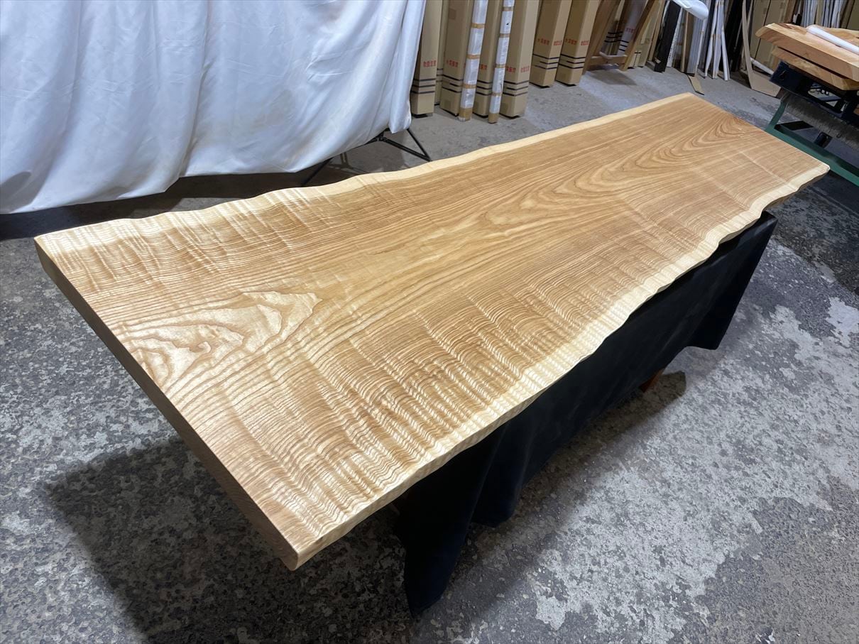 ニレケヤキ3963 上杢 杢木 欅 2260x540‐650x50mm 一枚板 無垢乾燥材