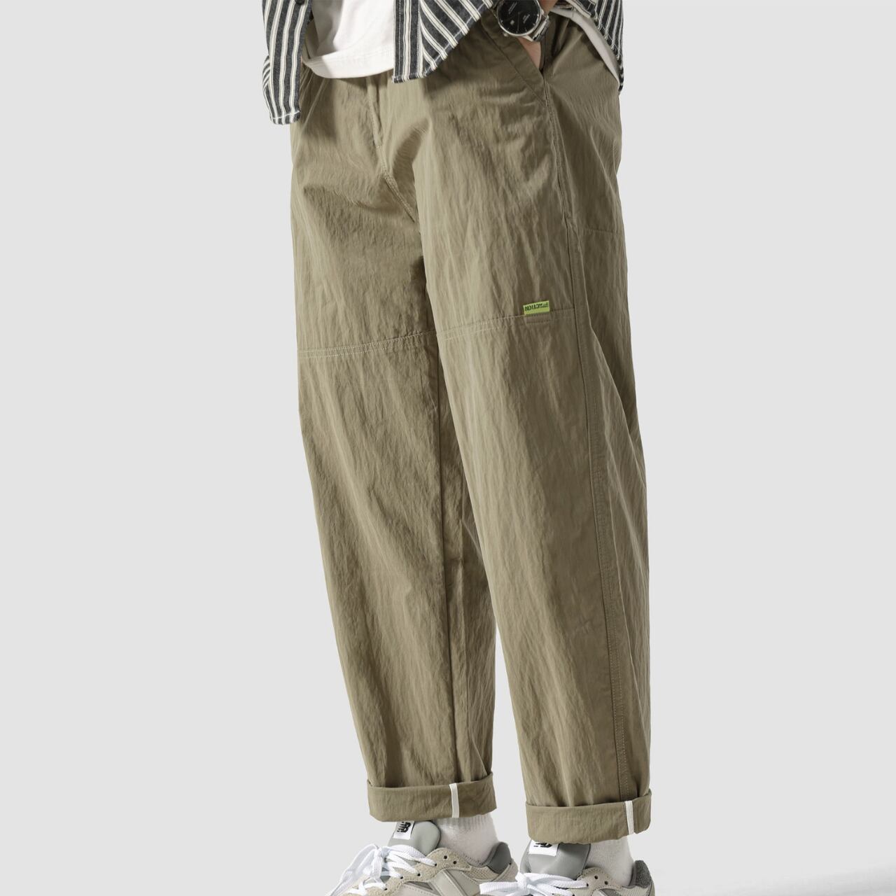 スポーティー ワイドレッグ クロップドパンツ 00189