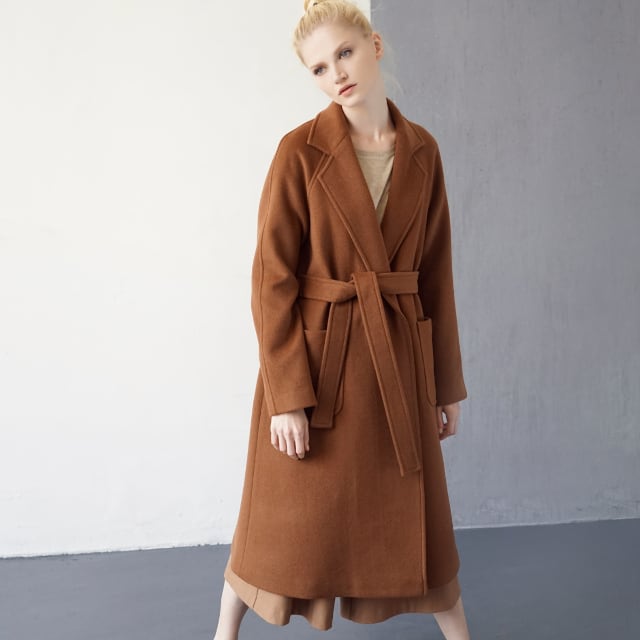 予約販売】コート レディース 秋 冬 ロングコート ウール ウエスト