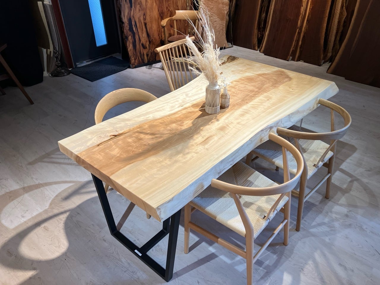 E様商談中 栃（トチ）_1700×950-740×62_青山店_テーブル天板/一