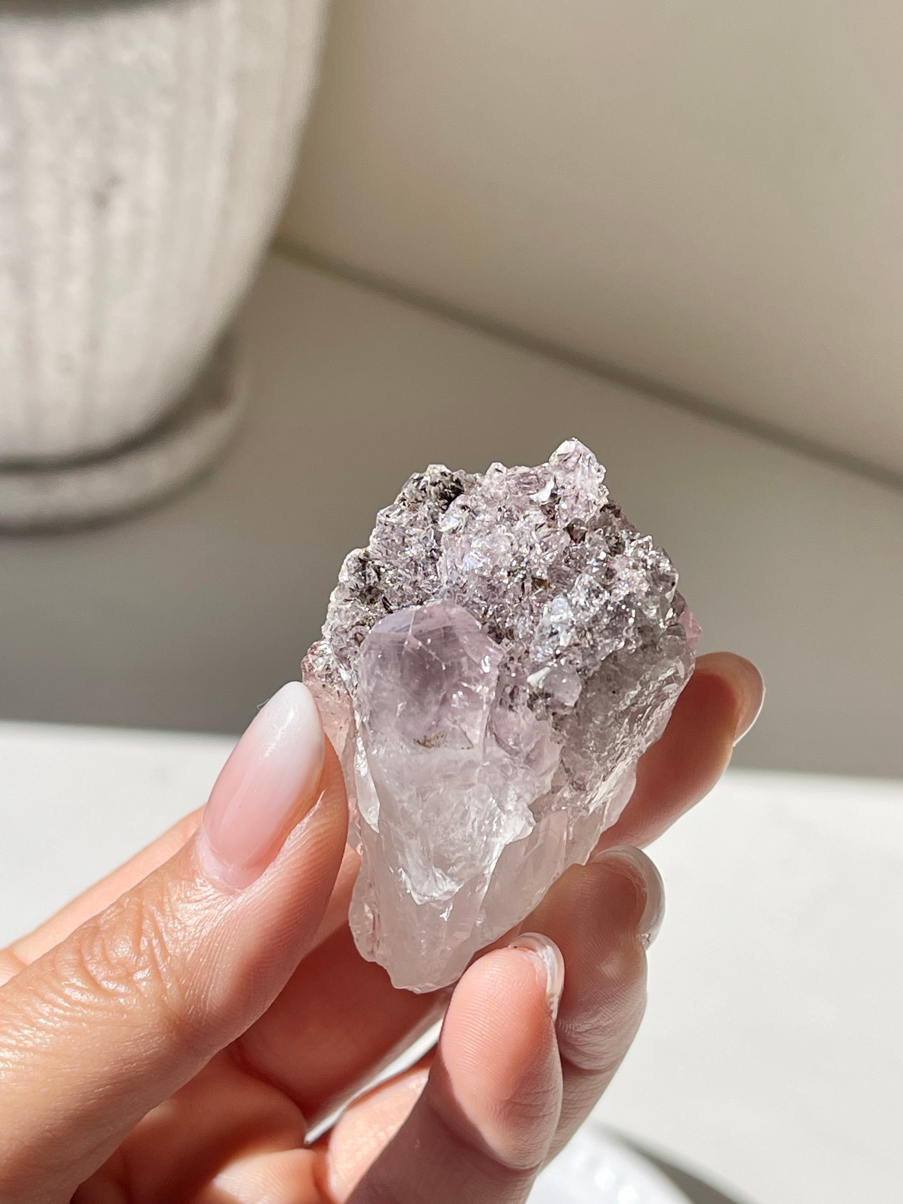 ダイヤの様な輝き！シュガーキャップアメシスト