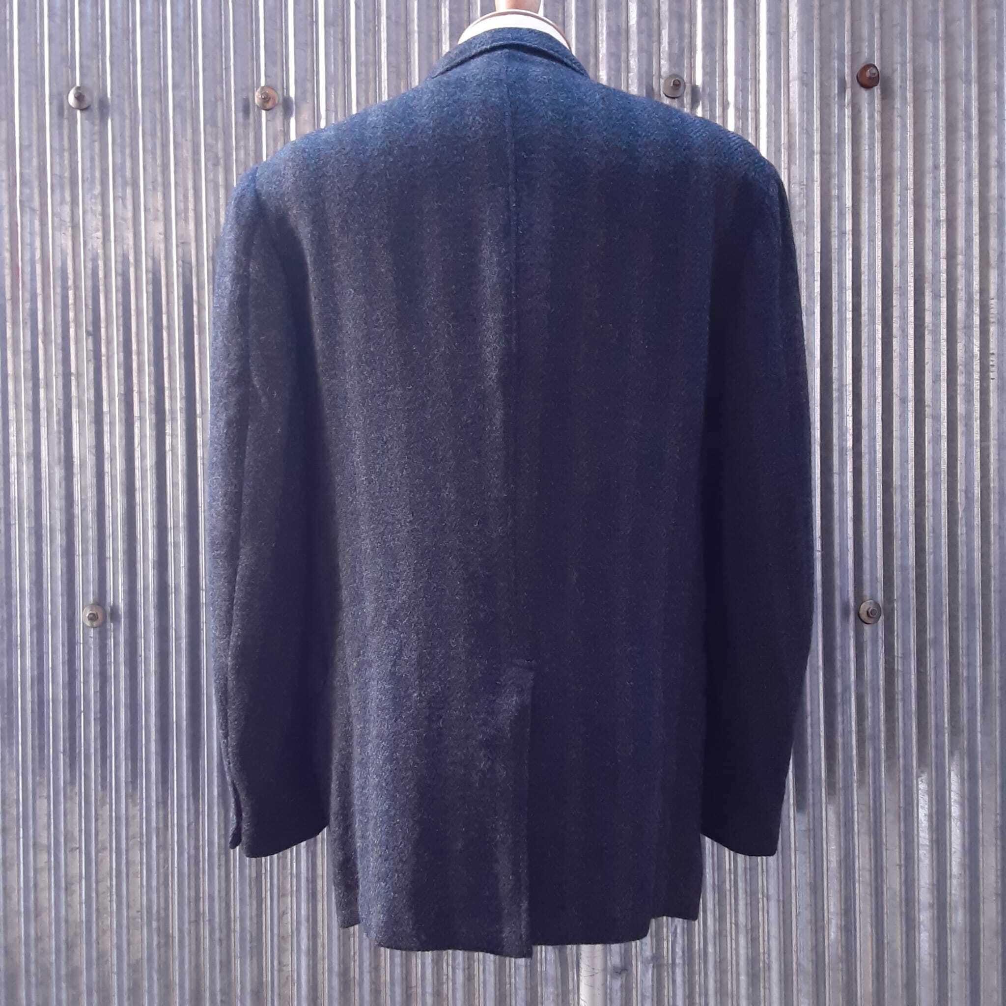 60's Vintage “HARRIS TWEED” Wool tailoed jacket chinstrap