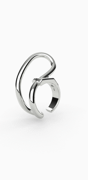 Combination Silver925 Ring / Ear cuff