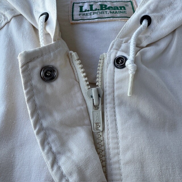 L.L.Bean マウンテンパーカー 70s オフホワイト コットン ヴィンテージ古着 画像7