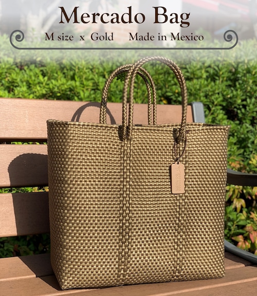 M Mercado Bag (Normal handle) Gold