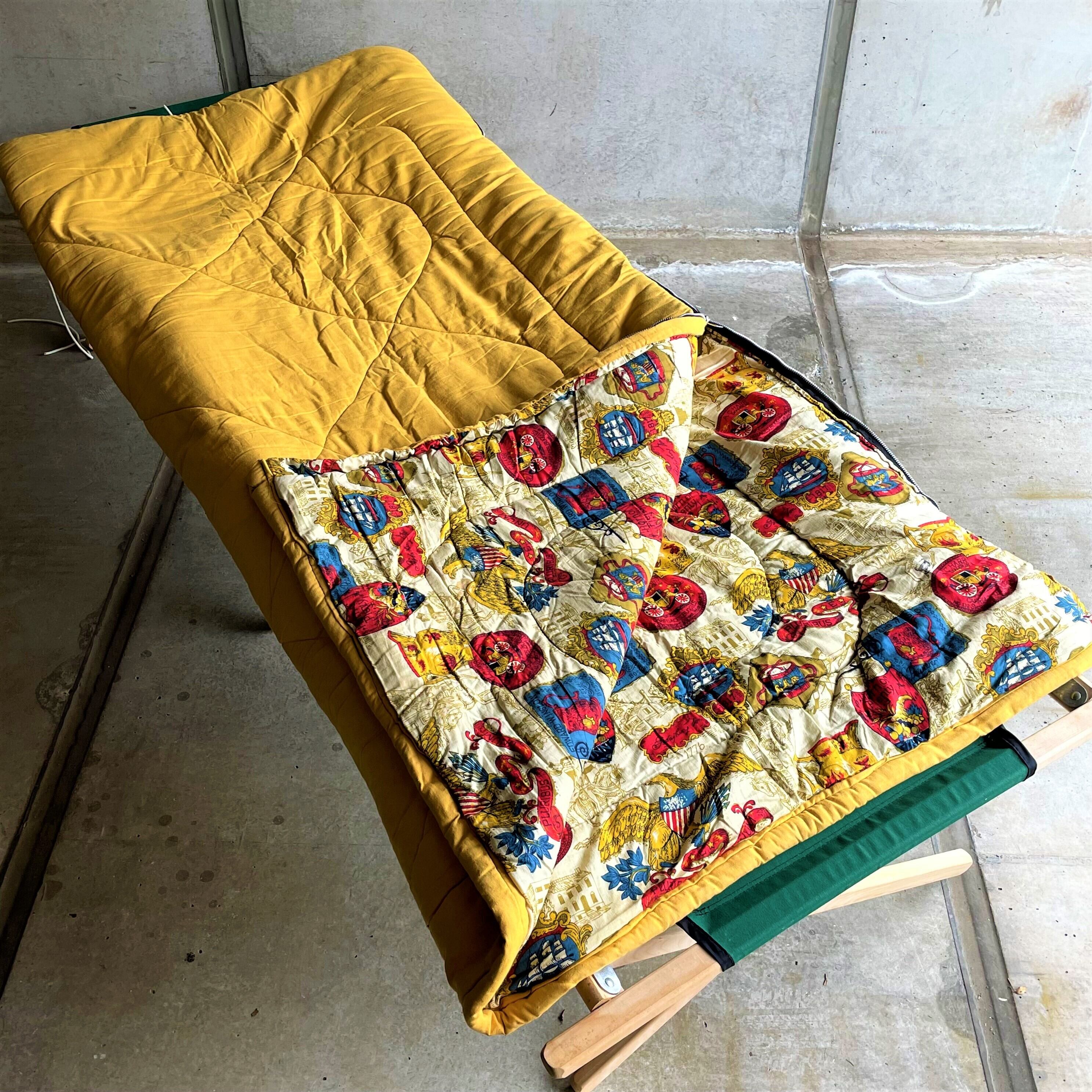 コールマン ビンテージ スリーピングバッグ アメリカンイーグル柄