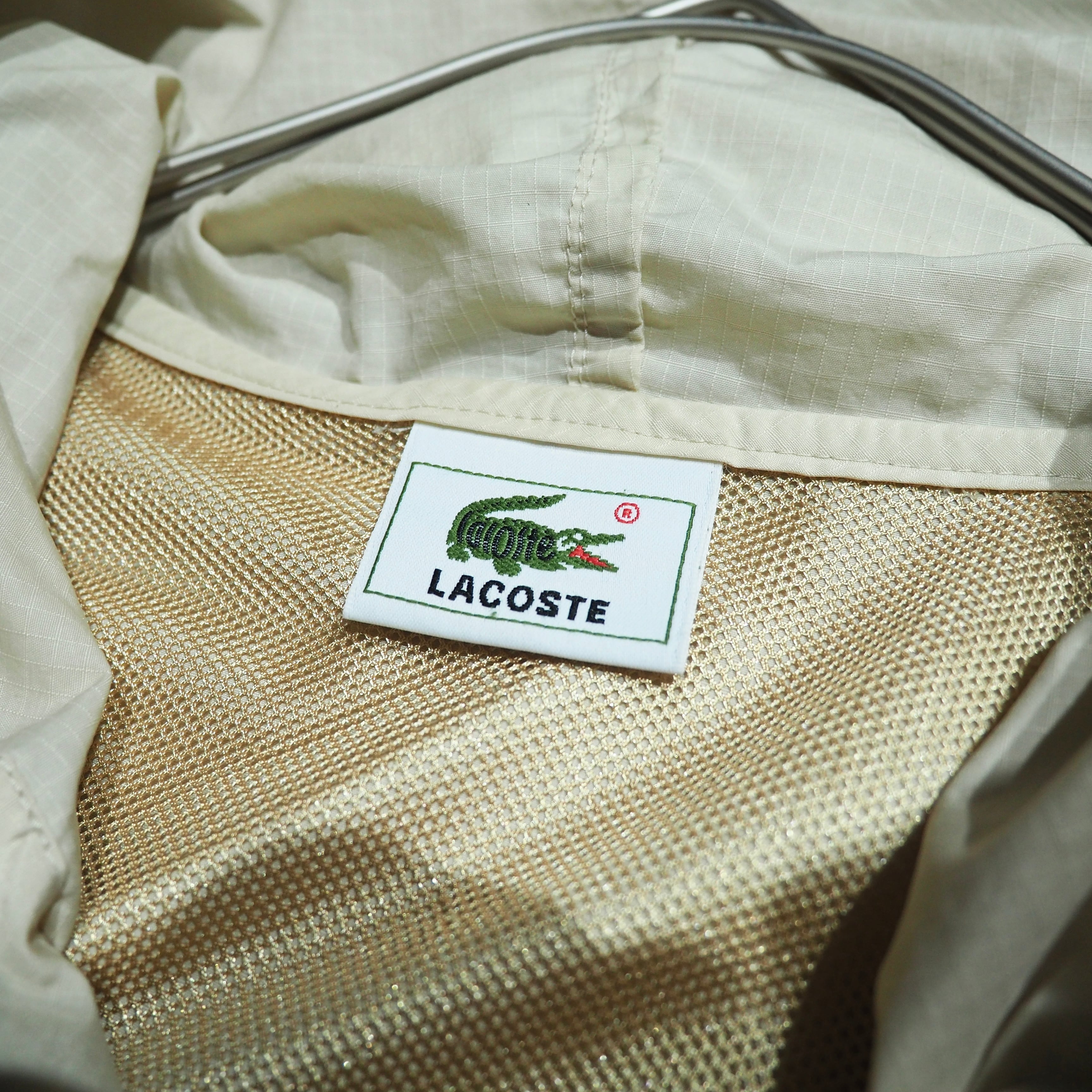 1990s " LACOSTE " Multi Tech gimmick vintage loose nylon jacket