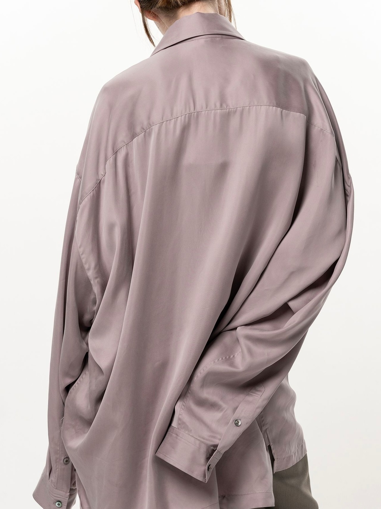 【26AW】Maison MIHARA YASUHIRO ミハラヤスヒロ / シャツ / Attached Tie Long Sleeve Satin Shirt - 7