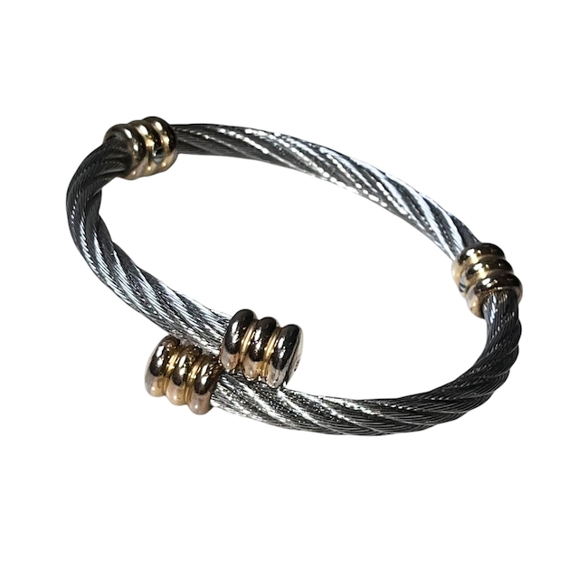 CHARRIOL twisted metal wire bangle
