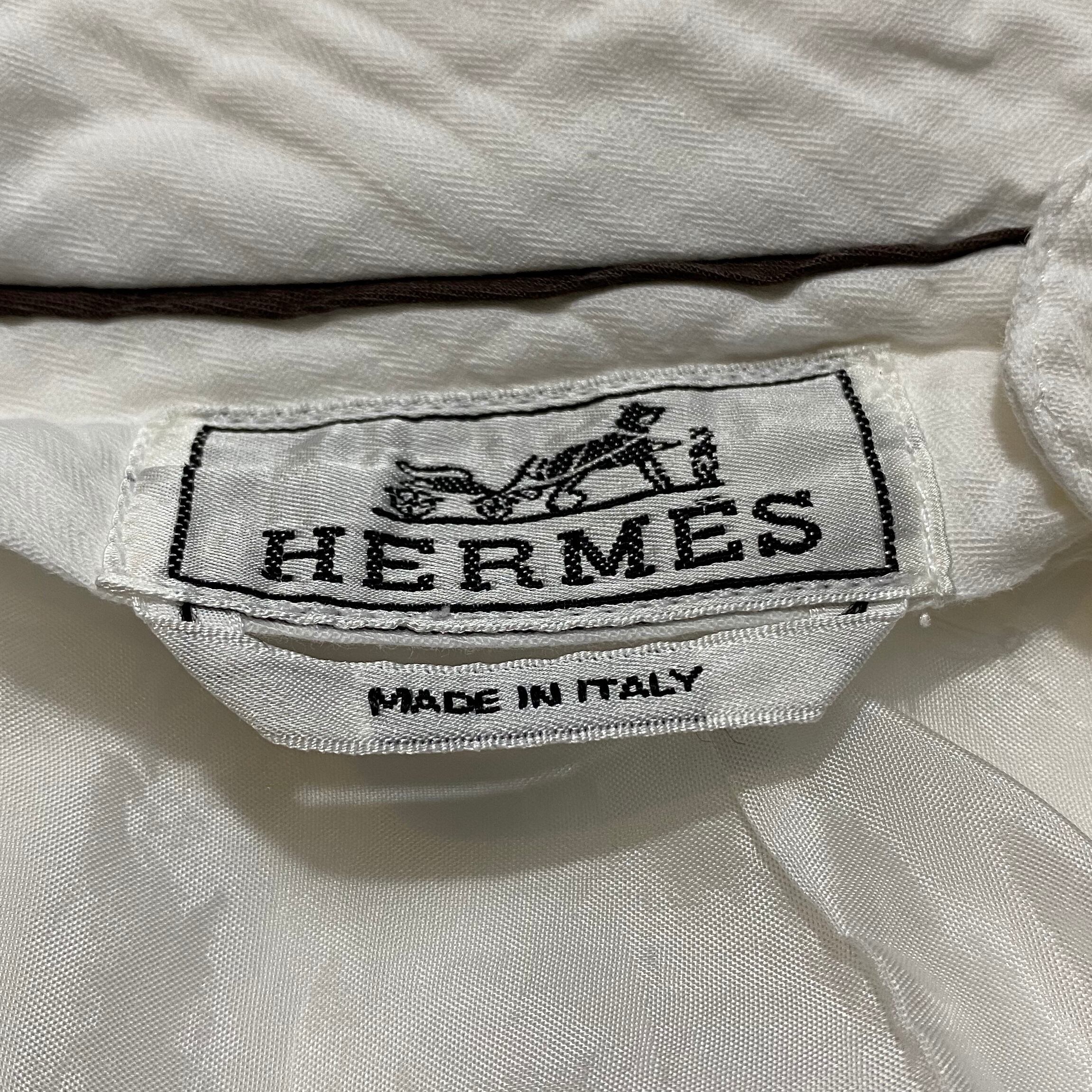 HERMES white cotton pants | NOIR ONLINE