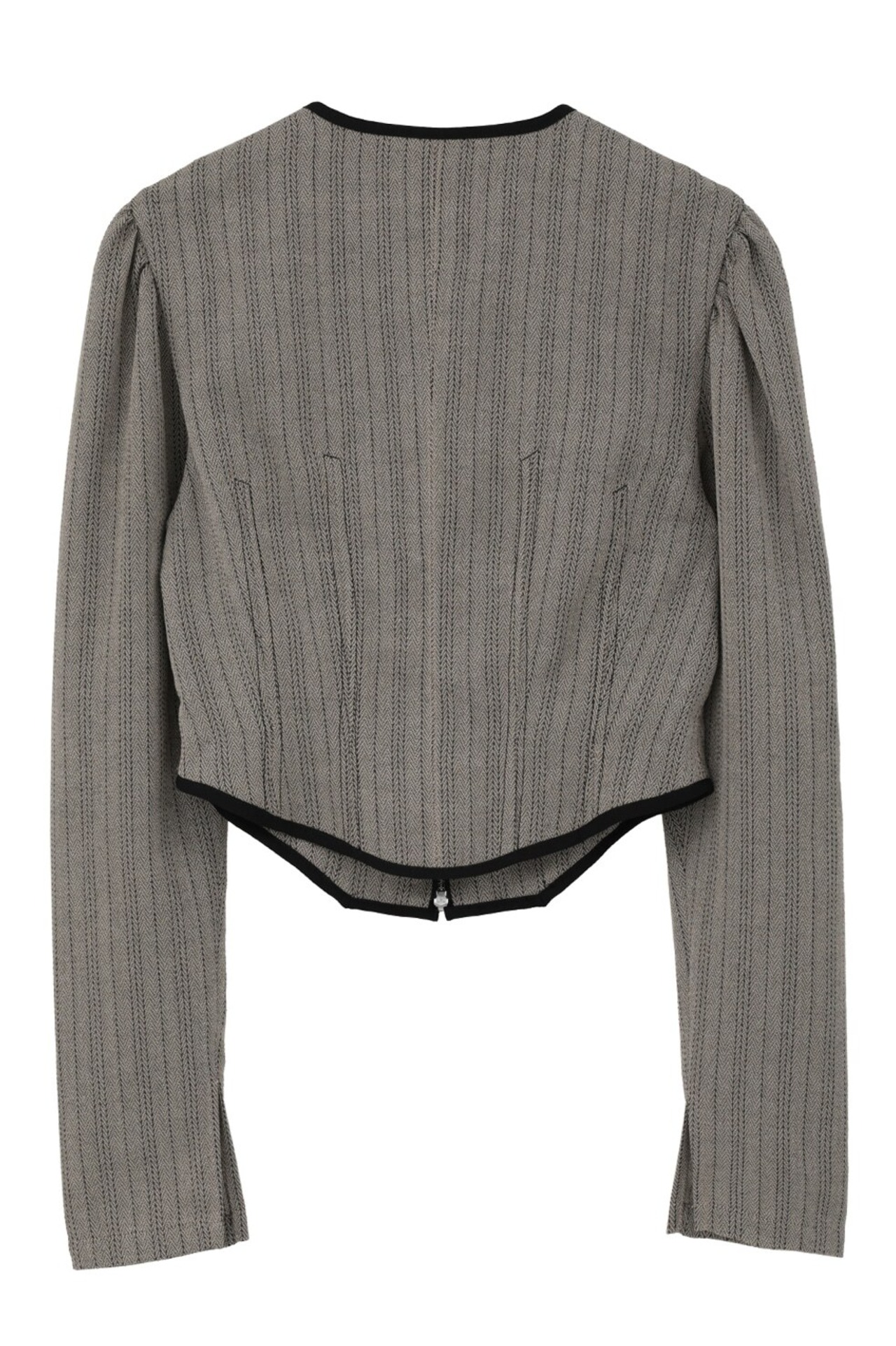 CLANE HERRINGBONE CORSET DETAIL TOPS