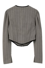 CLANE HERRINGBONE CORSET DETAIL TOPS