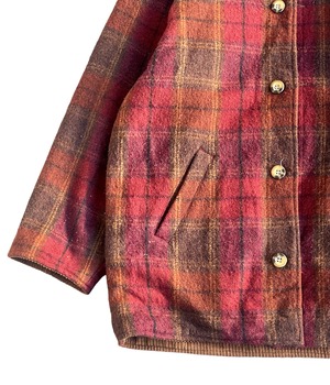 Vintage 90s reversible Jacket -corduroy / check-