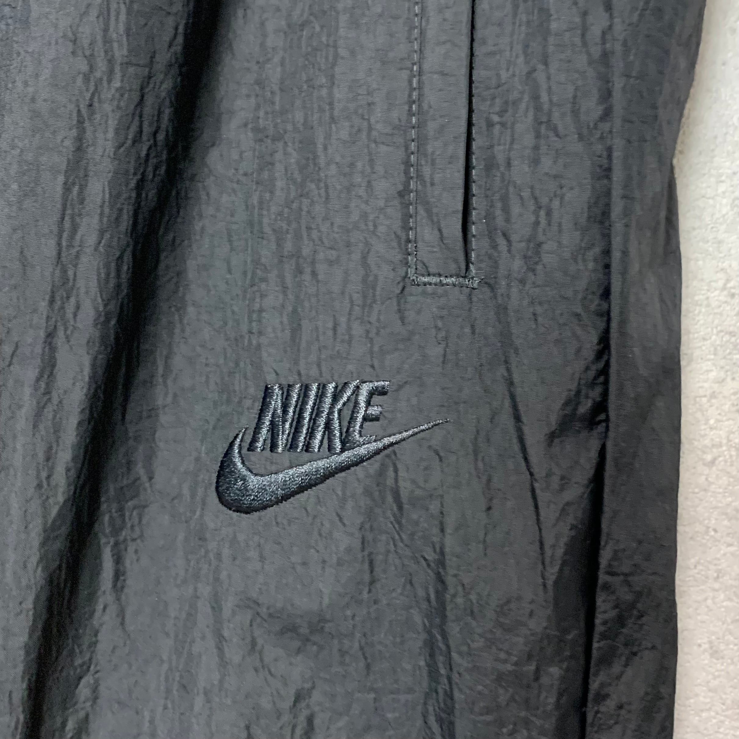 新品★ナイキ NIKE ウインド ロング パンツ ナイロンパンツ 黒白赤 M