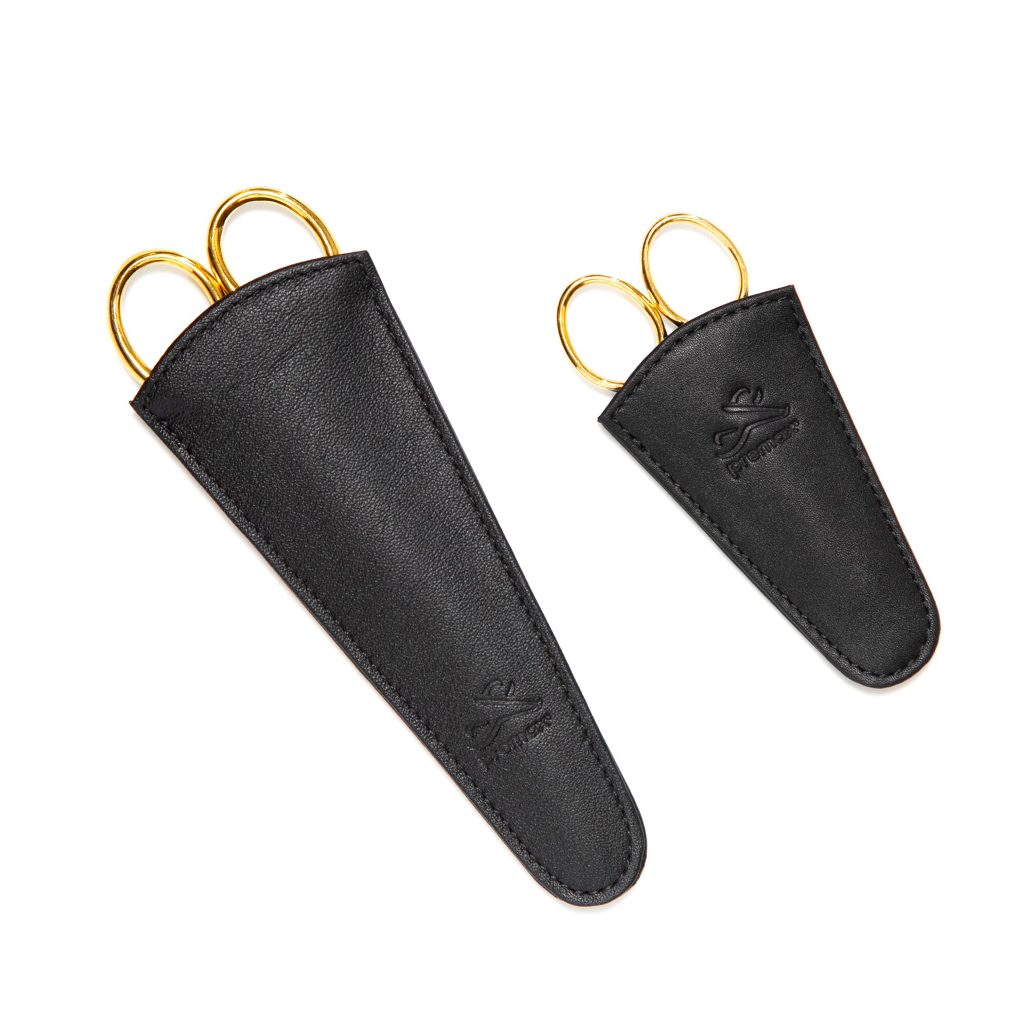 レザー 刺繍はさみケース｜ブラックS | Net store アンナとラパン