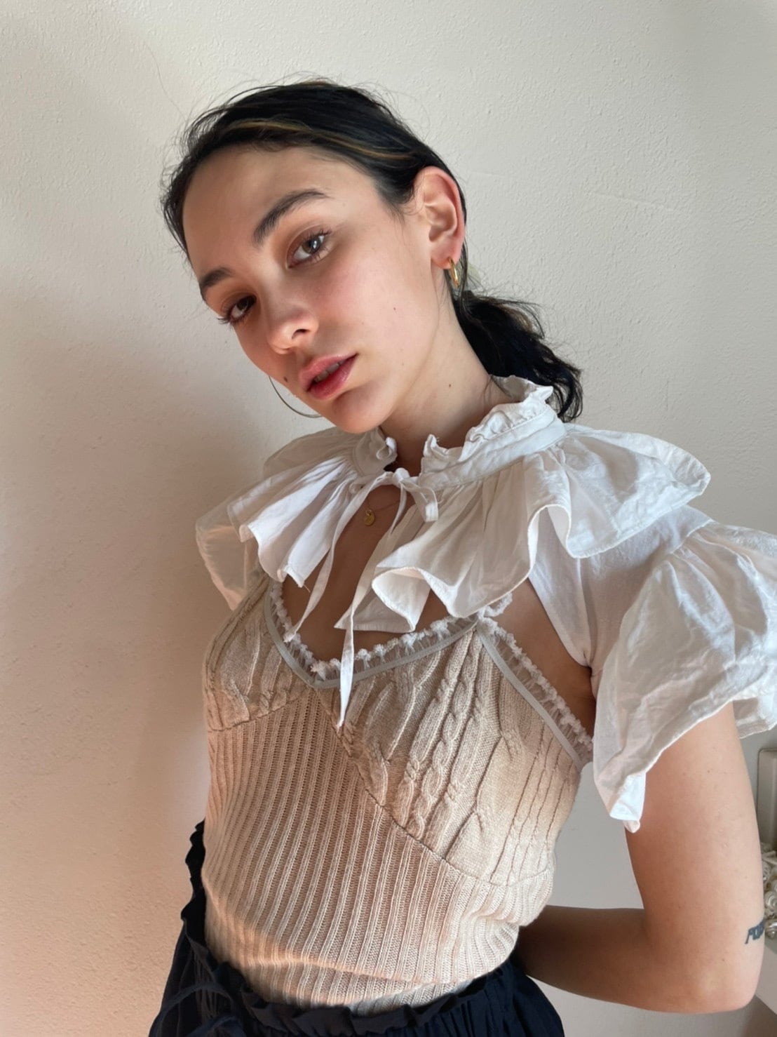 Enfant holder blouse/white | papier.official