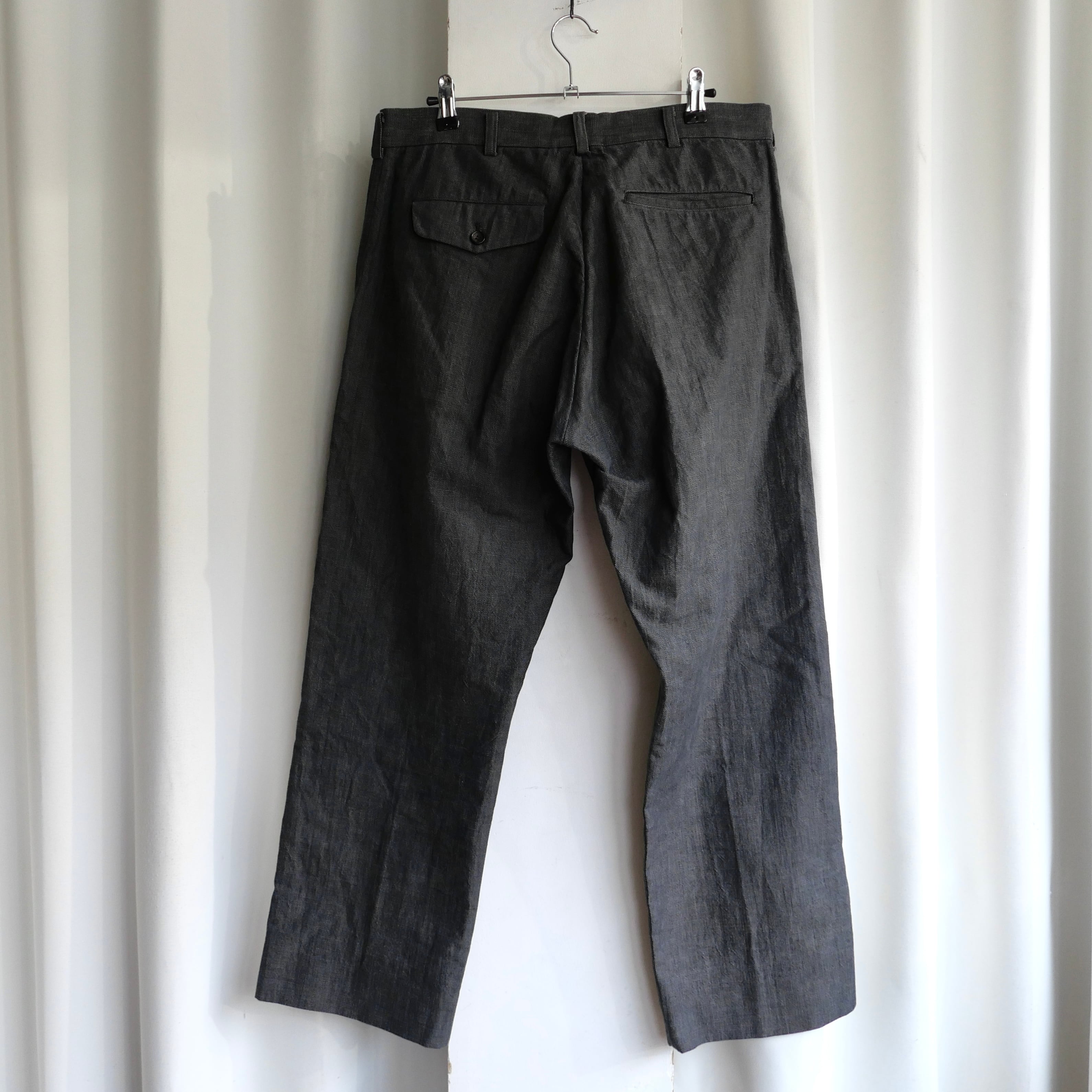 COMME des GARÇONS HOMME 製品洗いパンツ(濃紺) 田中オム 90s COMME des GARCONS HOMME 田中オム COTTON PANTS | safarionline