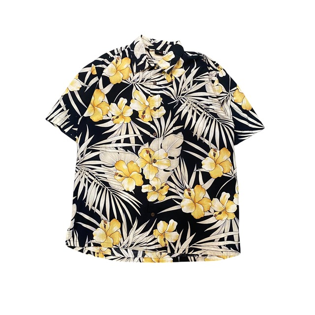 【古着】SQUISH WEAR Aloha Shirt (Black)