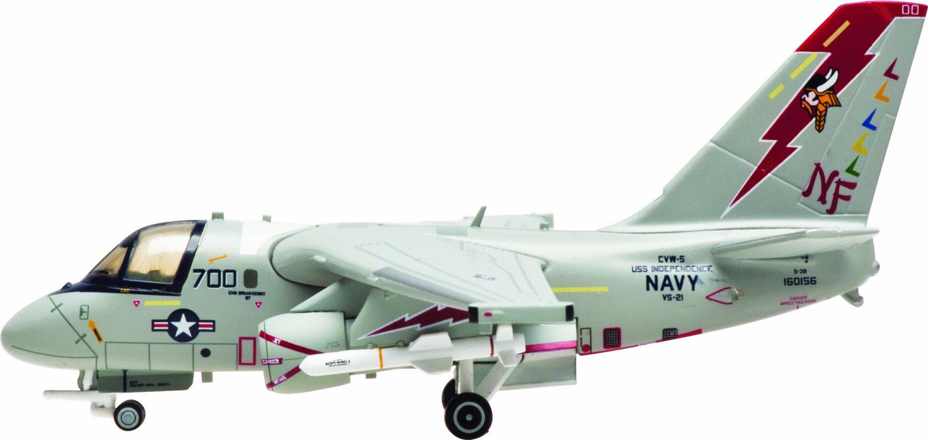 【在庫処分】Daron ホーガン 1/200 S-3B バイキング VS-21 ファイティングレッド・テイルズ NF700 『CAG 1996』 完成品