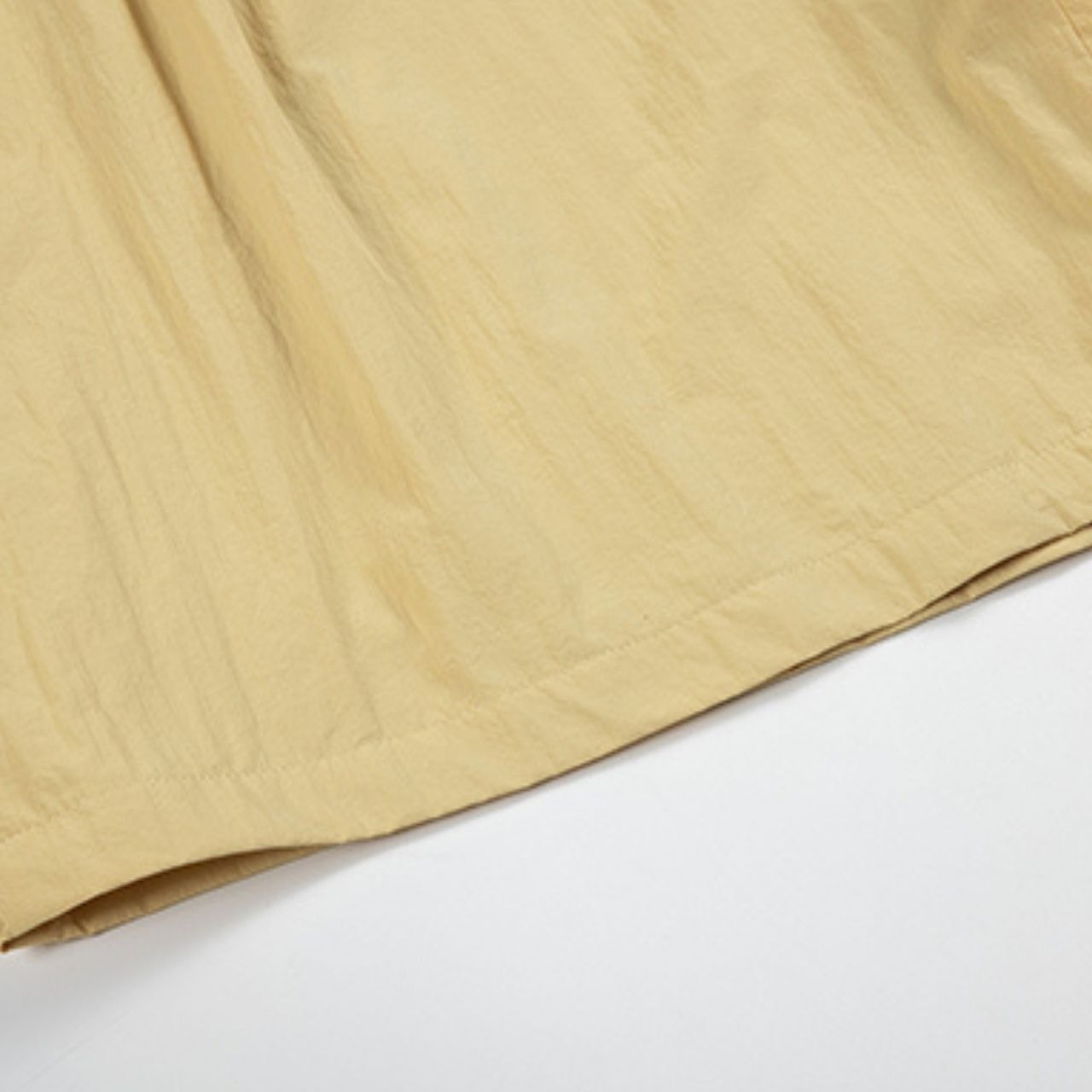 ワイドレッグ7分丈薄手ナイロンパンツ　0713