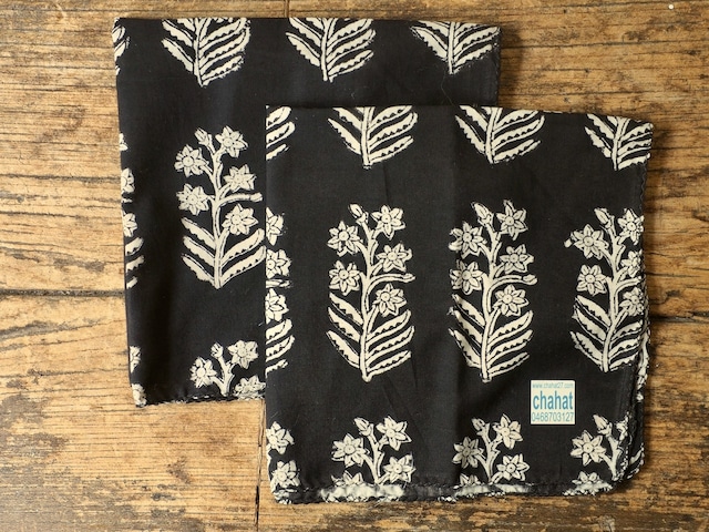 156ri049 Block Print Handkerchief b84