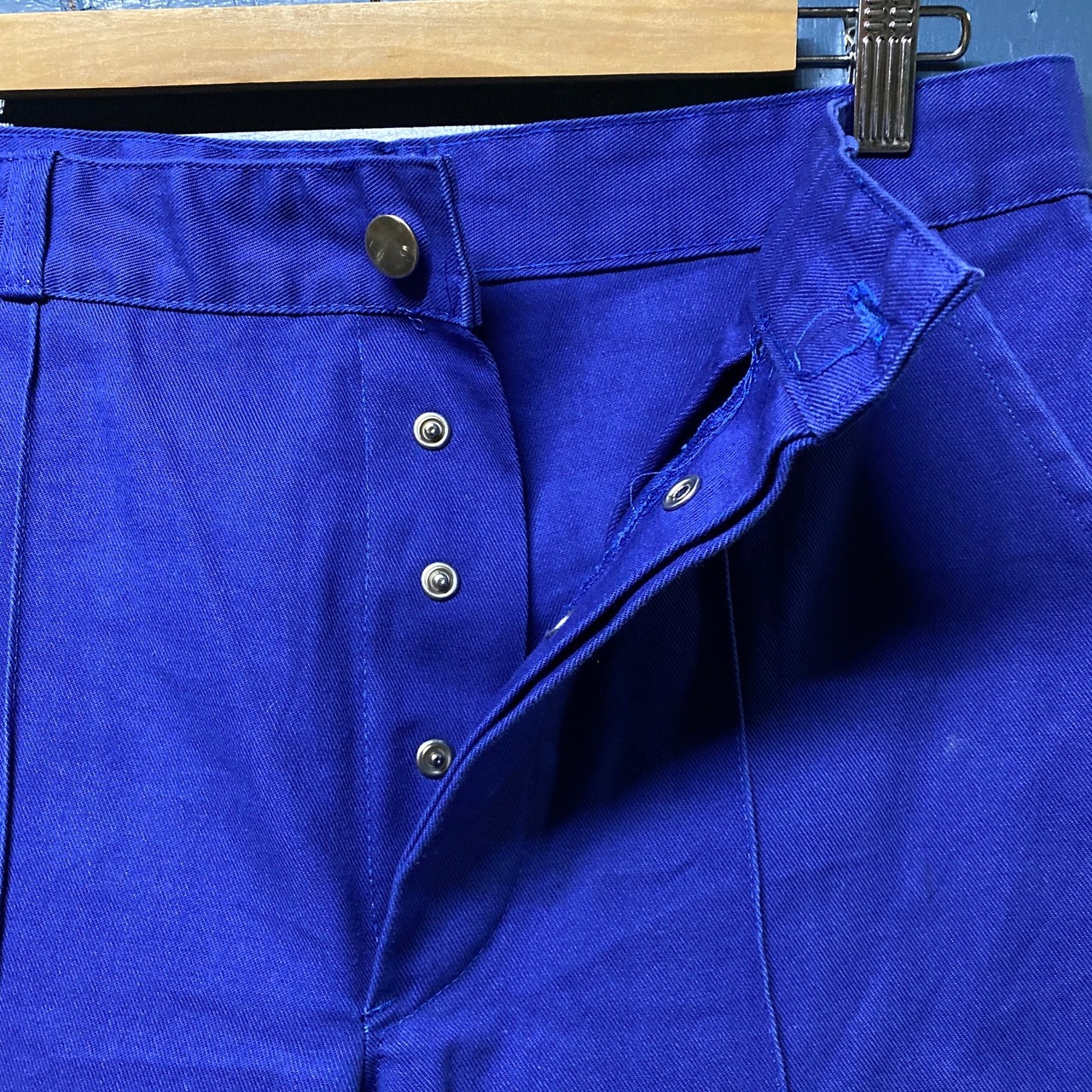 btb ユーロワークパンツ ブルー 青色 メンズW32 古着【ロングパンツ 