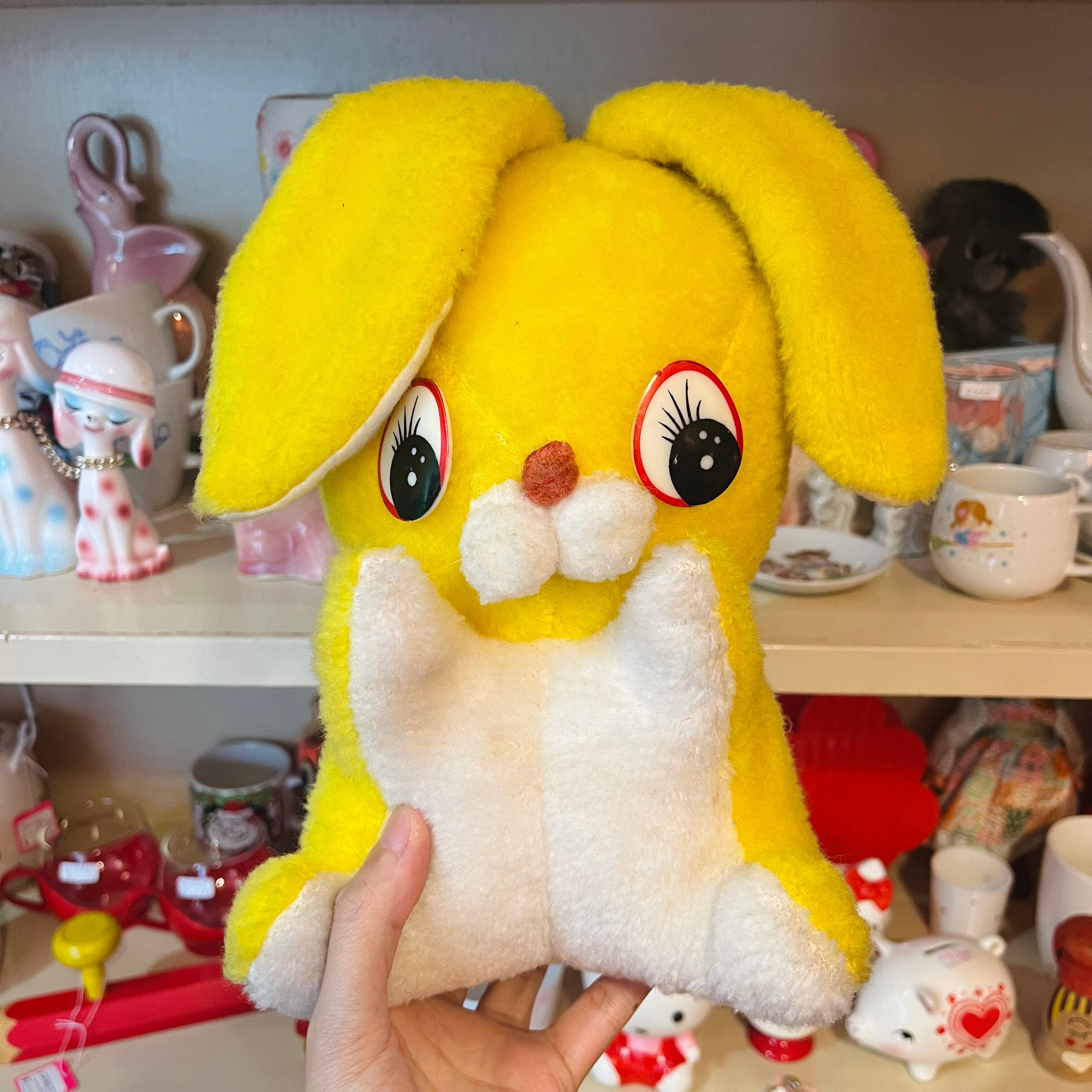 イエローうさぎぬいぐるみ | 春眠雑貨店