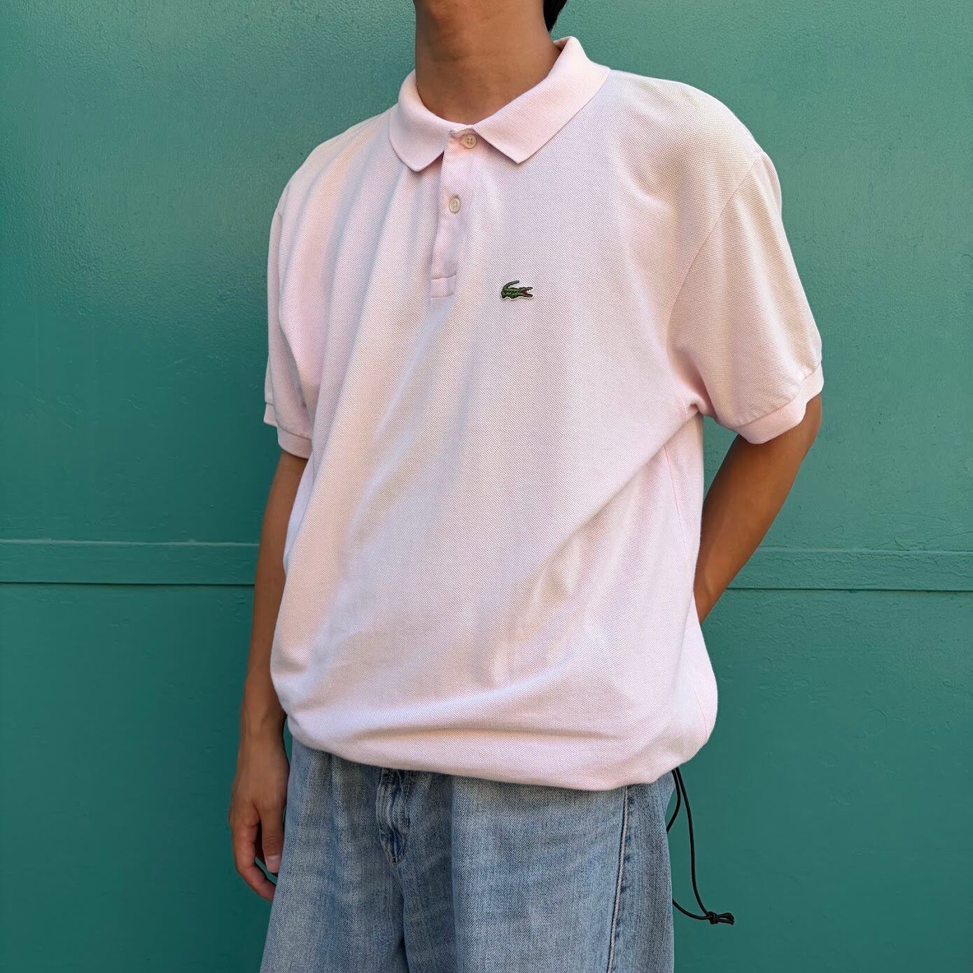 Remake】80~90年代 USA製 IZOD LACOSTE ドローコード付き ポロシャツ