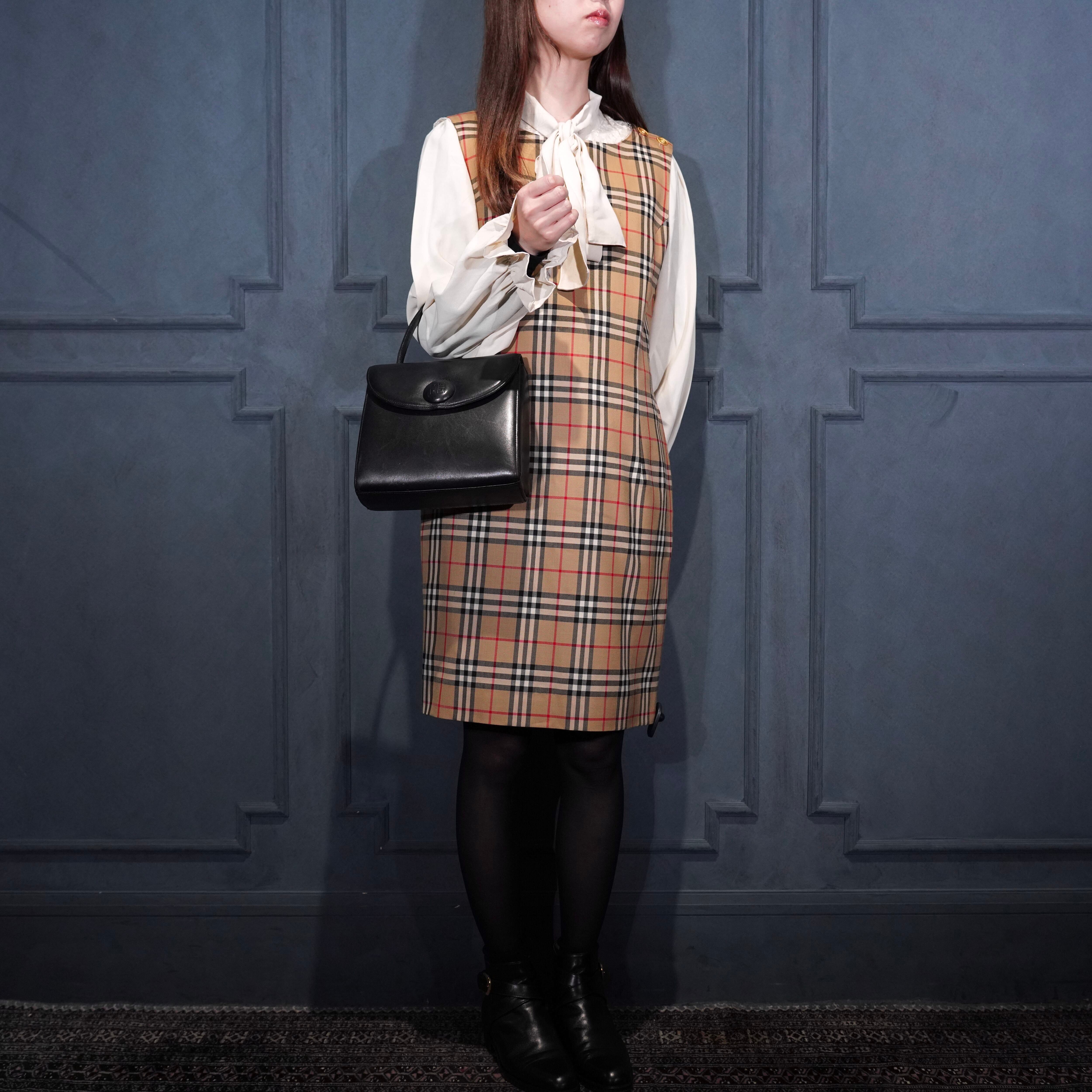 GIVENCHY LOGO DESIGN LEATHER HAND BAG/ジバンシィロゴデザインレザー