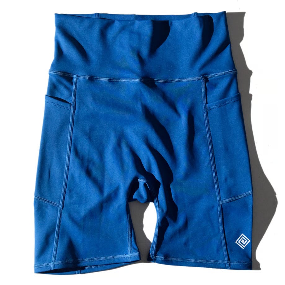 ELDORESO(エルドレッソ)Women's Middle Spats -Blue ウィメンズランニングタイツ