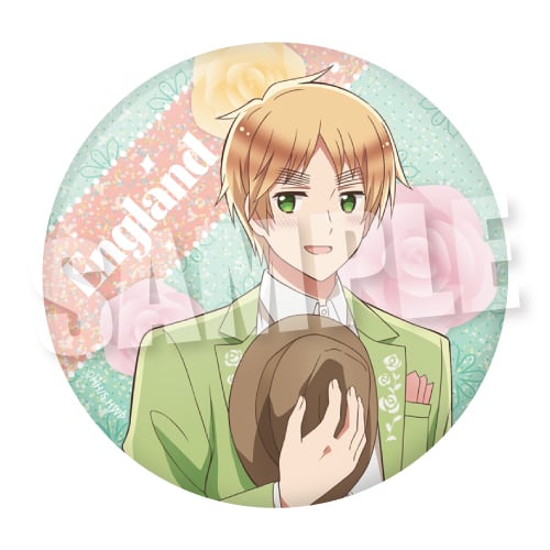 アニメ『ヘタリア World☆Stars』BIGホログラム缶バッジ 《パステル