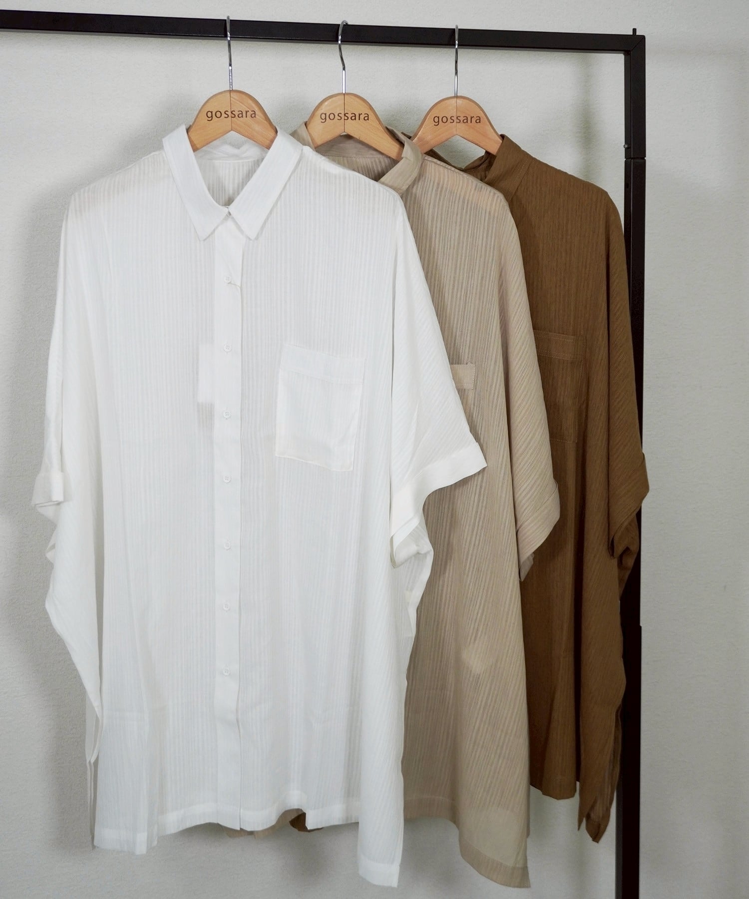 ストライプガーゼシャツ 5275052 (0602)