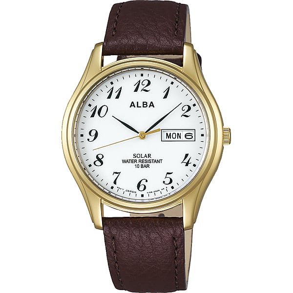 SEIKO ALBA セイコーアルバ メンズ腕時計 牛革 10気圧防水 耐磁1種 