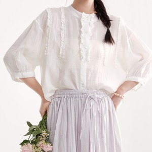 Whispering Frill Blouse R0032