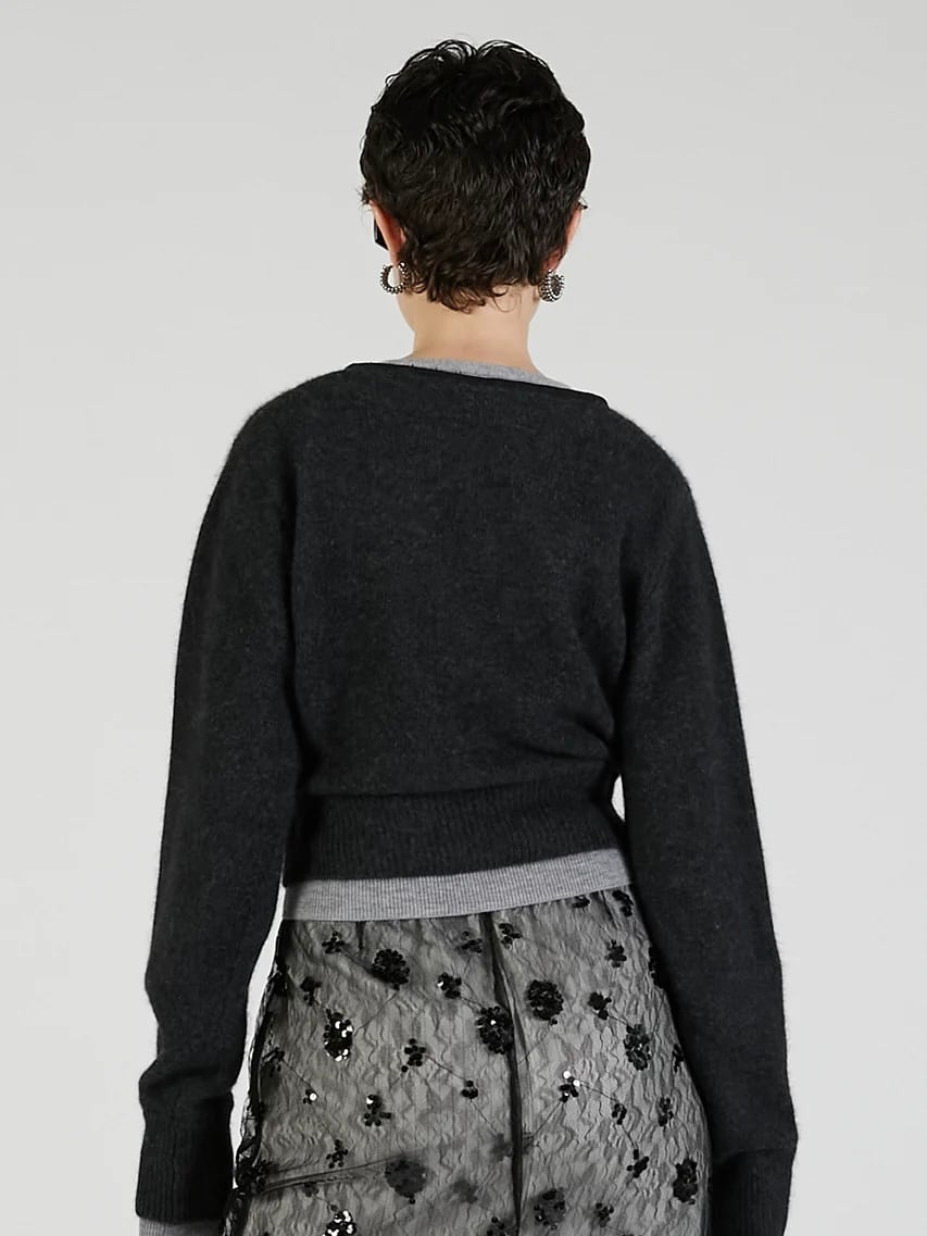 25AW】PRANK PROJECT プランクプロジェクト / V-Neck Layered Cardigan