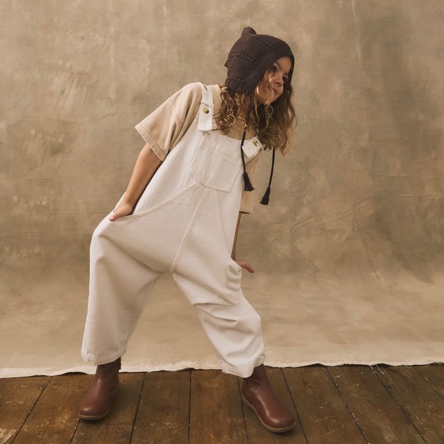 【The Simple Folk】The Oversized Denim Dungaree / undyed