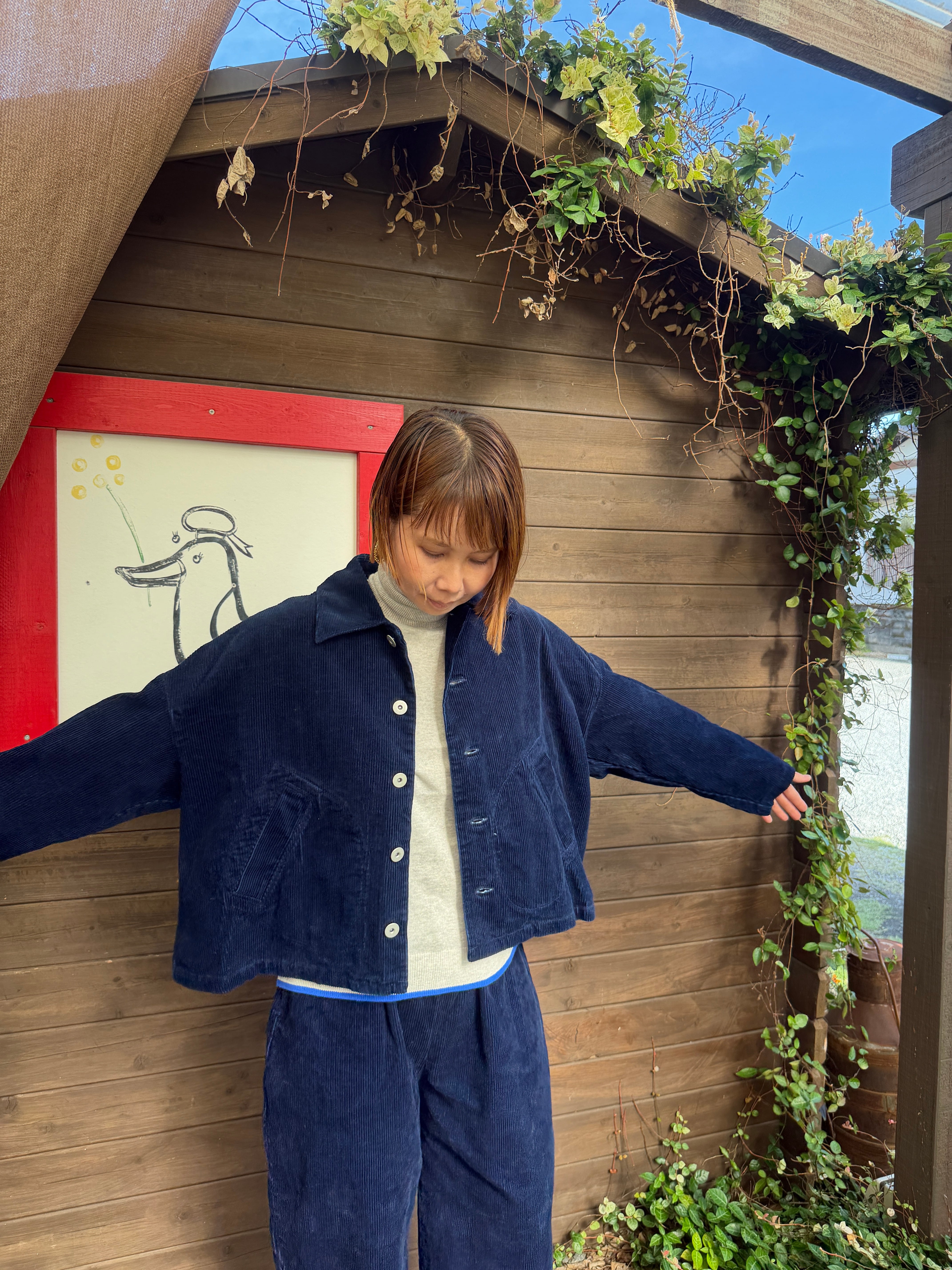 TODAYFUL テーラードジャケット インディゴブルー 38インチ 8Wインディゴコーディロイショートジャケット/NARU/674818 | WACKY