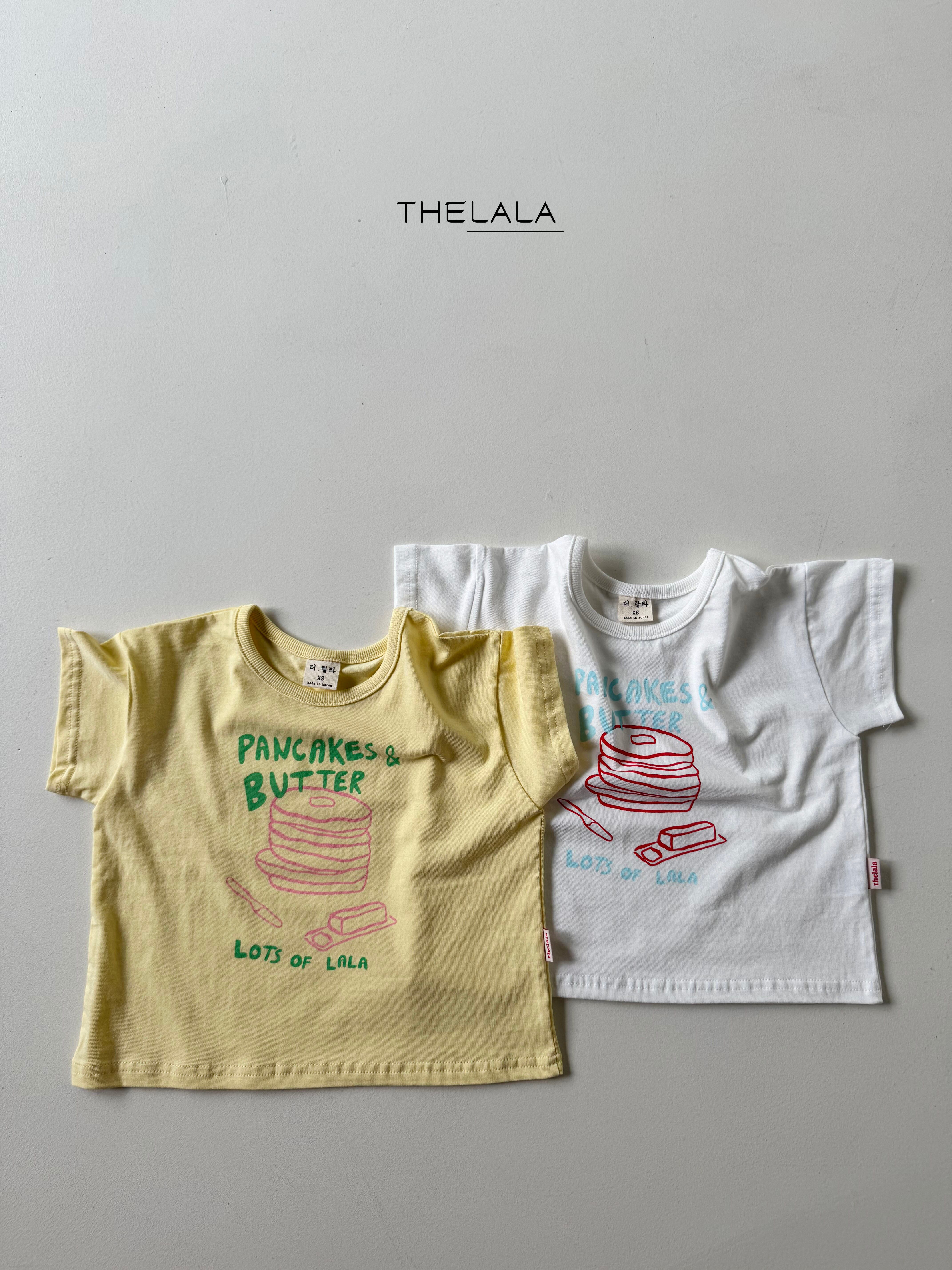 pancake tee【the lala】※7月中旬〜下旬発送予定