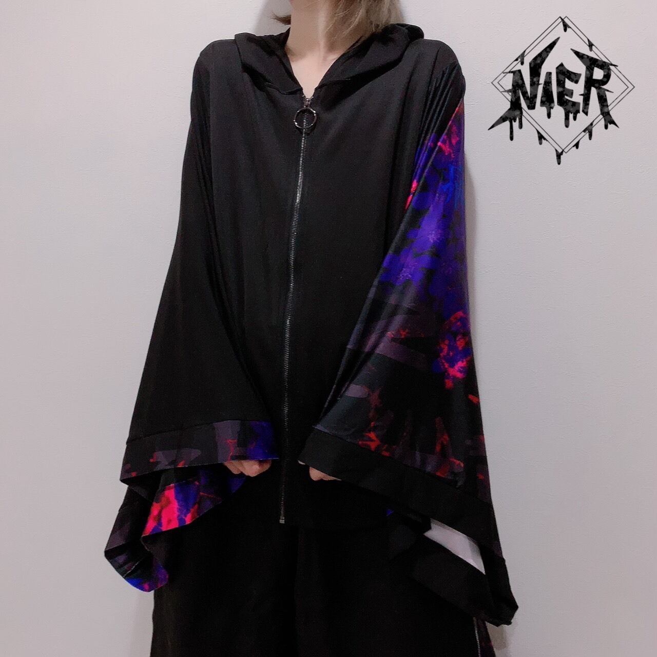 【NieR】STRETCH着物風袖ZIP OUTER【♠♡♣♢】