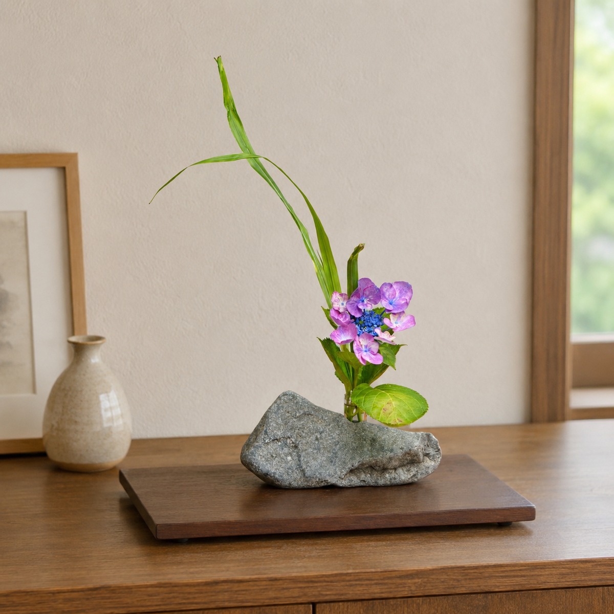 ◇SALE◇花器　天然石　1点物 No.35 自然石の花器 【サイズ中】 | WANCRETE