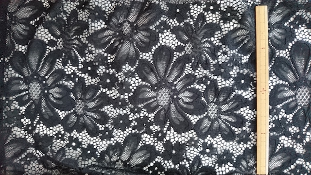レース生地 黒 Royal Rose Room レース生地 黒 Royal Rose Room